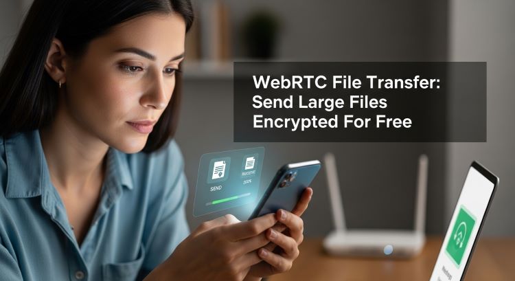 WebRTC File Transfer: Send Large Files Encrypted For Free